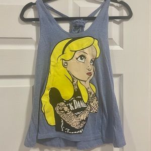 periwinkle tank top w alternative disney Alice